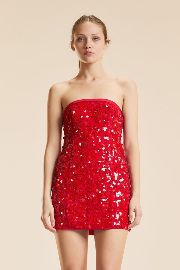 Cynthia Rowley Ruby Slipper Mini Dress - Red