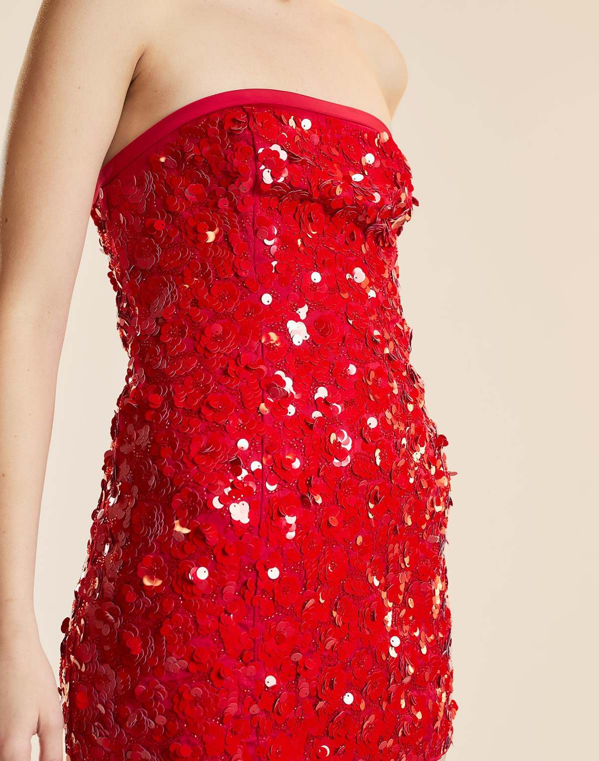 Cynthia Rowley Ruby Slipper Mini Dress - Red - Image 4 of 5