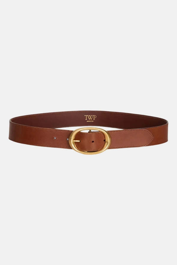 TWP Wide Belt - Cognac