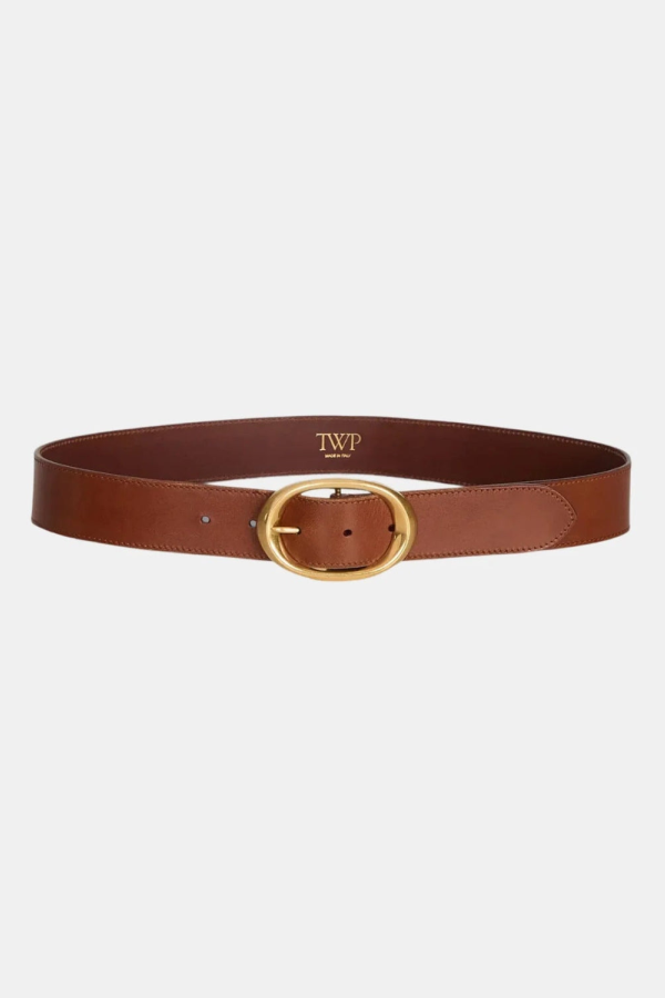 TWP Wide Belt - Cognac