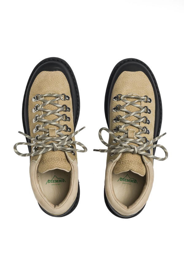 Diemme Cornaro Gomma Structured Leather Boots - Sesame