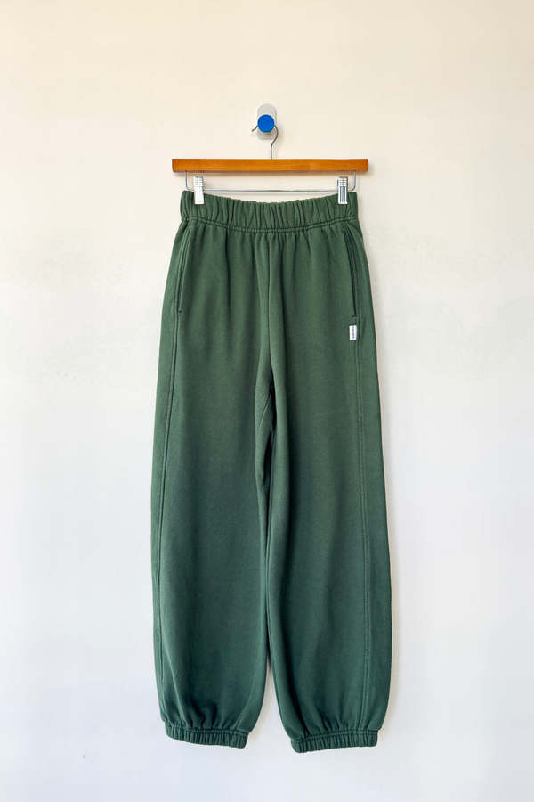 Le Bon Shoppe French Terry Balloon Pants - Cedar Green