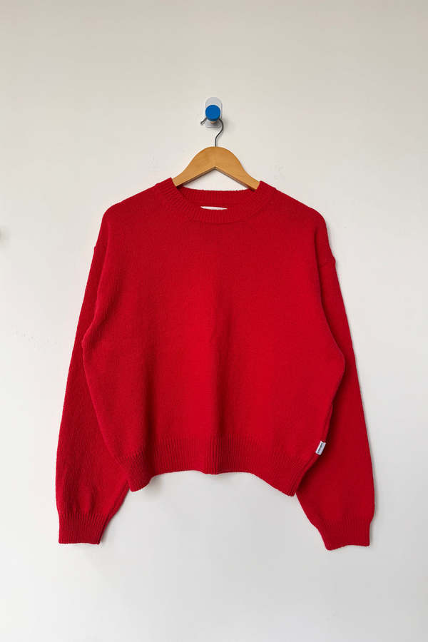 Le Bon Shoppe Milo Cotton Crewneck Sweater - Chili