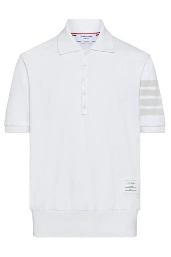 thom browne 4 Polo Shirt - White