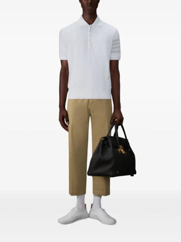 thom browne 4 Polo Shirt - White