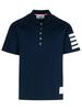 thom browne 4 Polo Shirt - Navy - Thumbnail 1