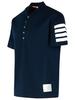 thom browne 4 Polo Shirt - Navy - Thumbnail 2