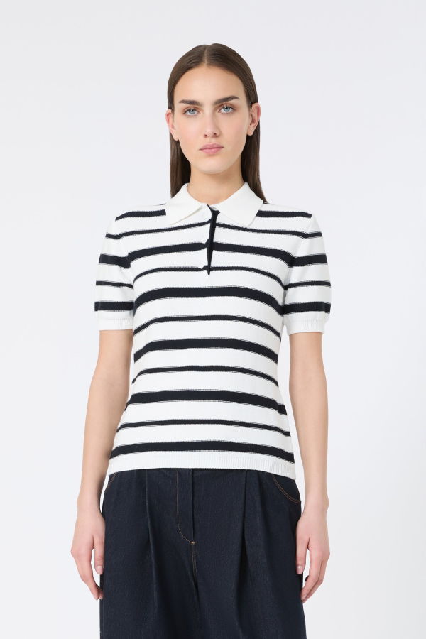 Maxmara Carioca Knit Polo Top