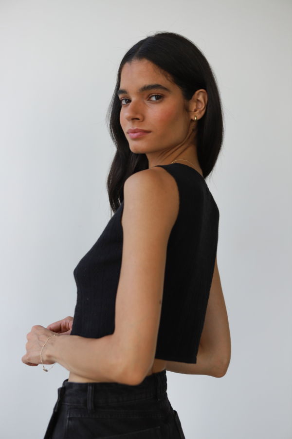 Callahan Knitwear Nerissa Pointelle Tank