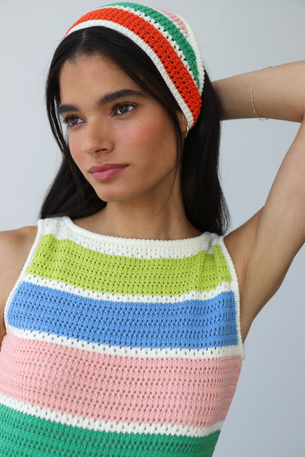 Callahan Knitwear Perla Crochet Headscarf