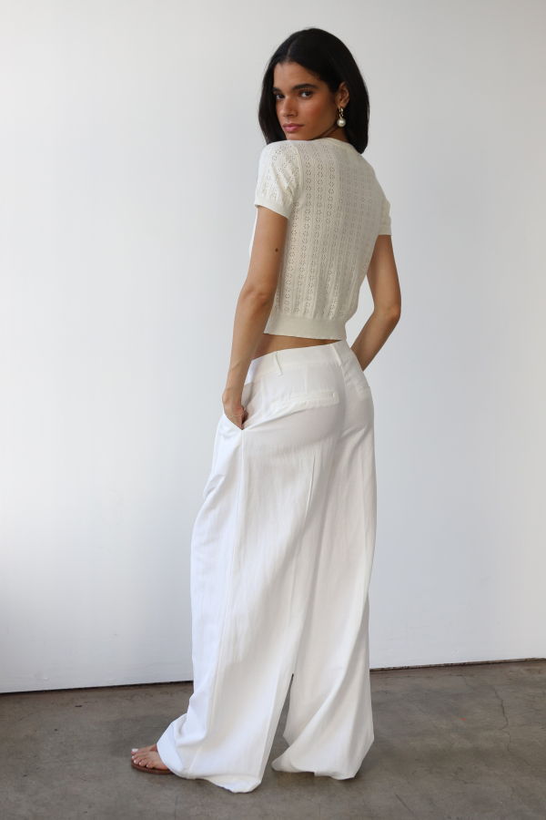 Callahan Knitwear Nerissa Pointelle Tee