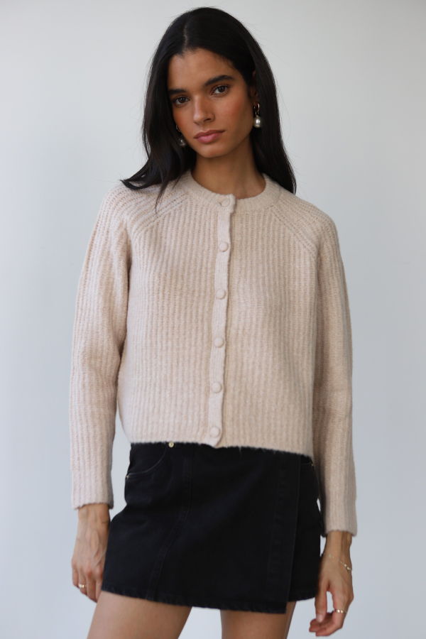 Callahan Knitwear Poppy Cardigan - Lychee