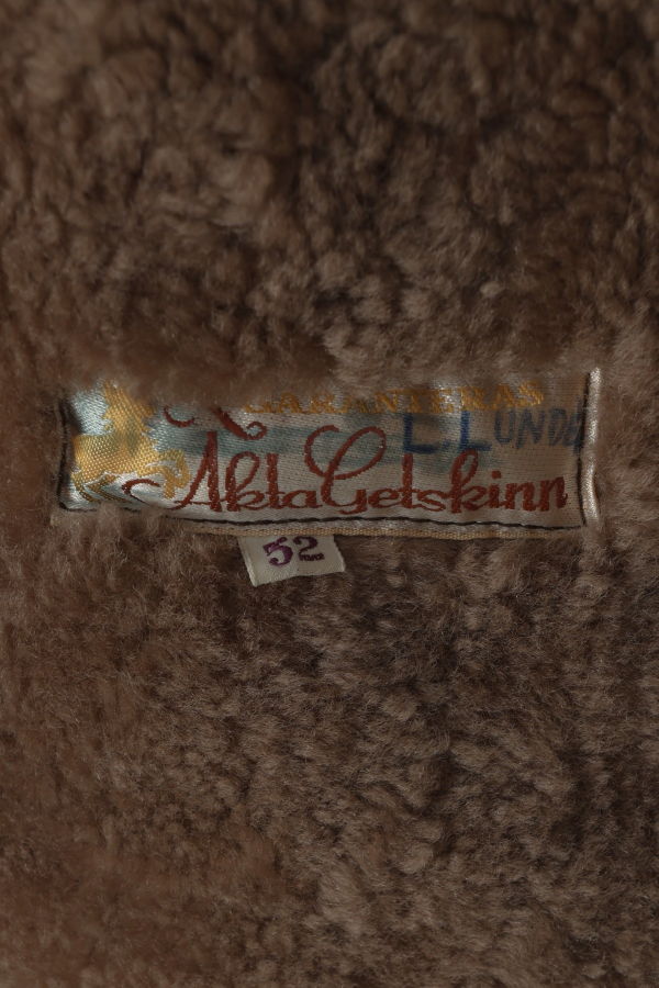 Öjes Ernst Larsson (Sweden) Vintage, 1970s, Goat Suede, Shearling