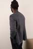 Hermine Vintage 90s Iron Pure New Wool Two-Button Blazer - Gray - Thumbnail 5