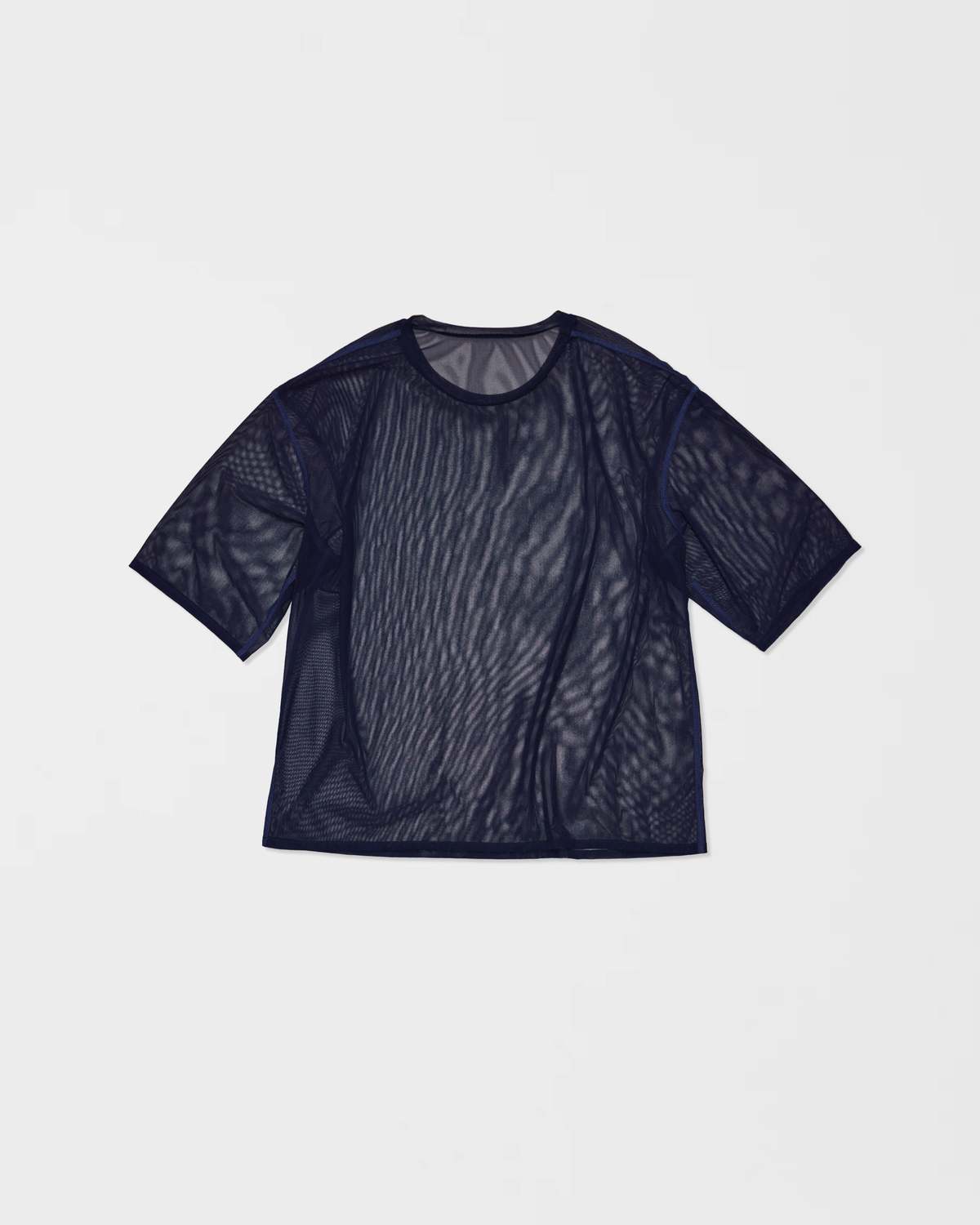 Simone Wild Mesh Oversized Tee - Navy - Image 1 of 2