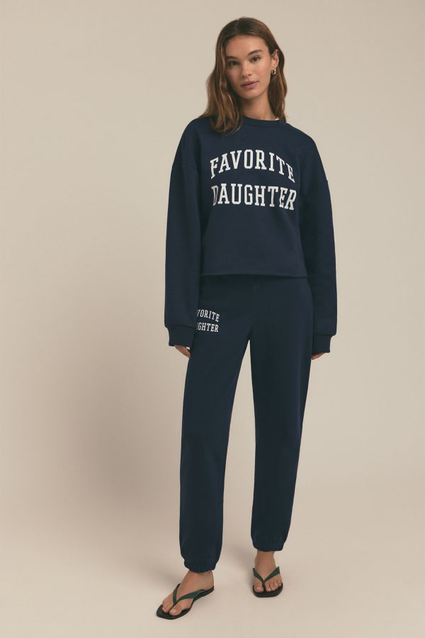 Favorite Daughter The Cropped Collegiate Sweatshirt
