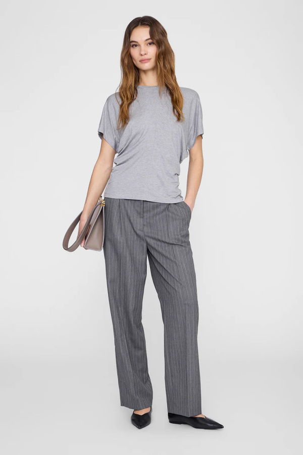 Anine Bing Zadig Tee in Grey Melange