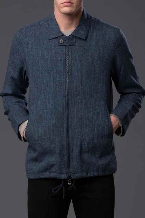 THE ENSIGN Philip Jacket - Navy Melange