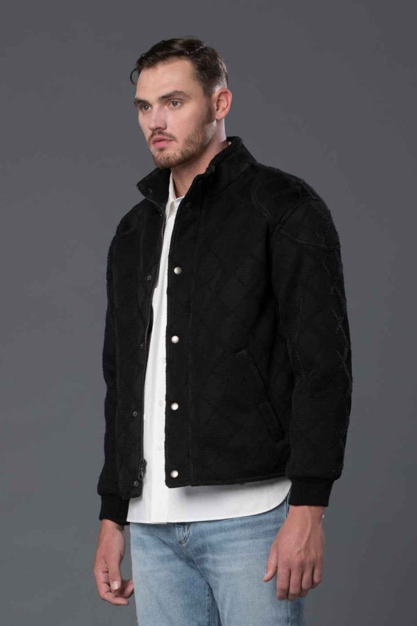 THE ENSIGN Krammer & Stoudt Moto Bomber Jacket - Black
