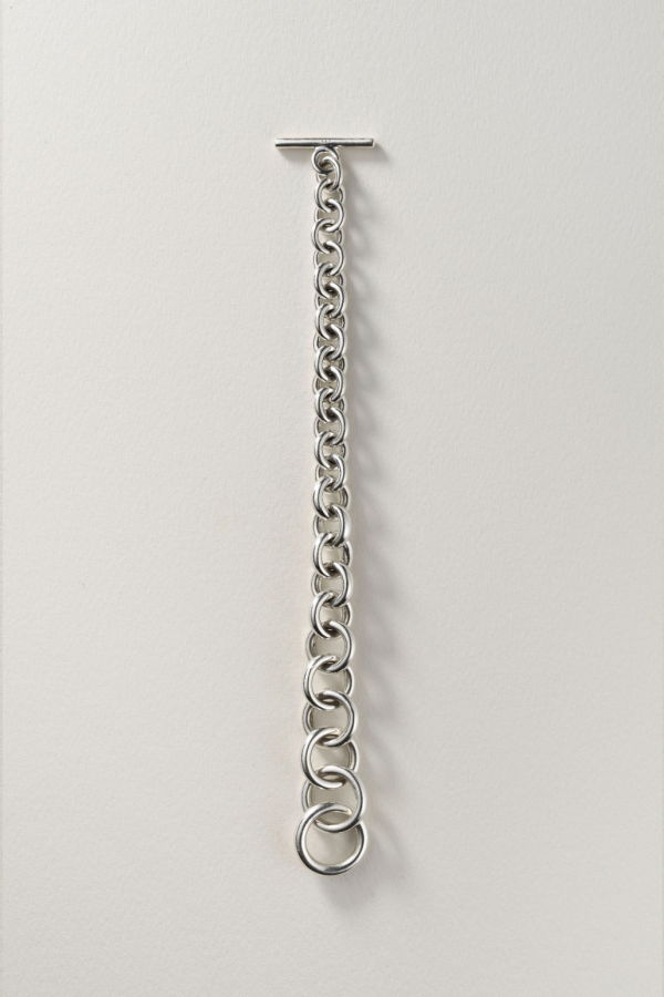 Annika Inez Wide Tapered Link Bracelet - Silver