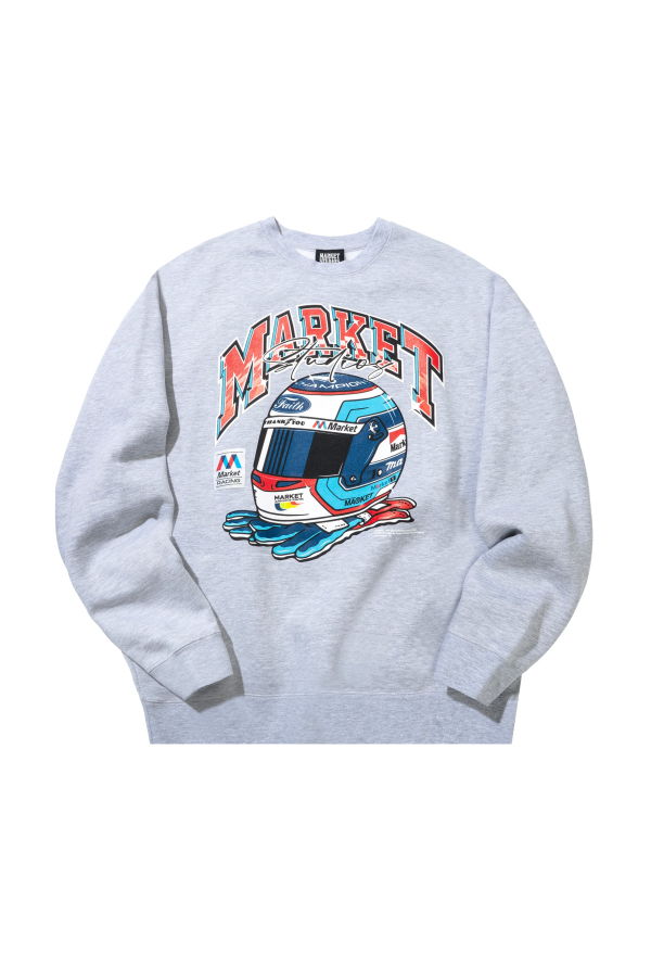 MARKET Racing Helmet Crewneck Sweatshirt