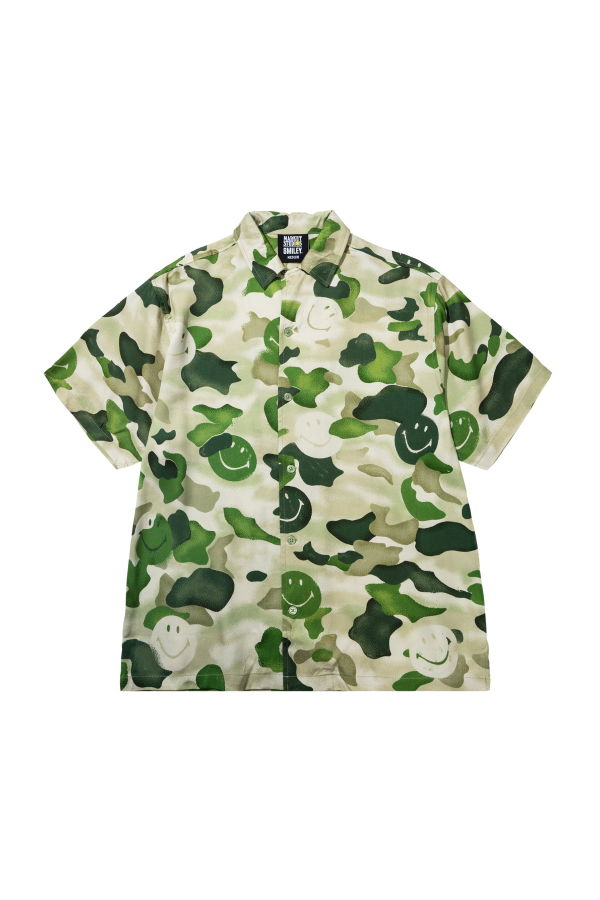 MARKET Smiley Camouflage SS Woven Shirt