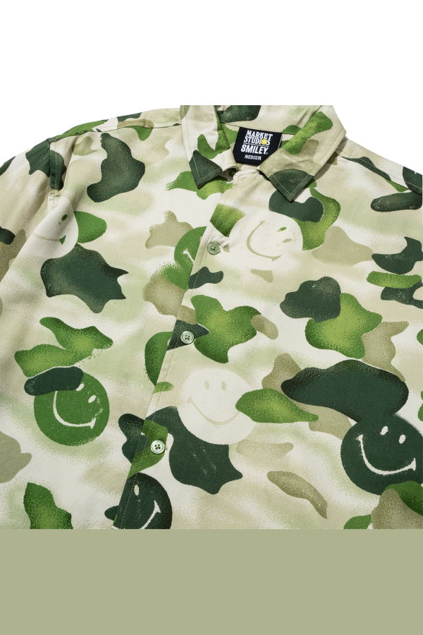 MARKET Smiley Camouflage SS Woven Shirt