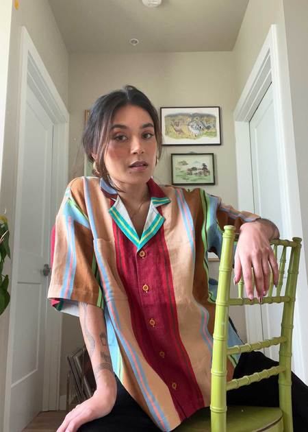 Saint Michael Saint Michael x Dr Woo world map shirt - Print