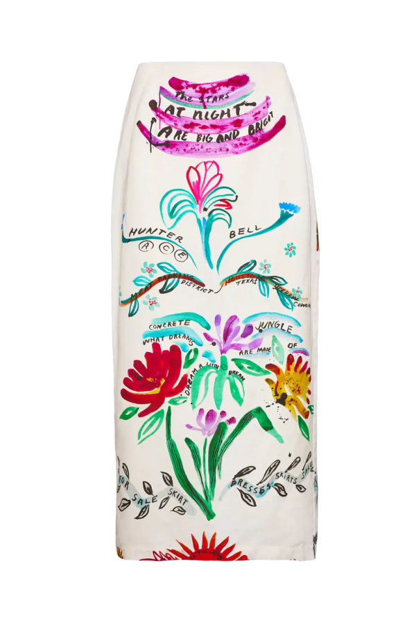 Hunter Bell Lynne Skirt in Anniversary Print - Multicolor