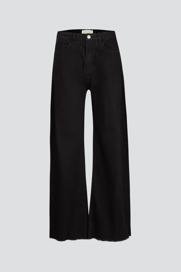 Marques Almeida Black Drill Boyfriend Style Jeans