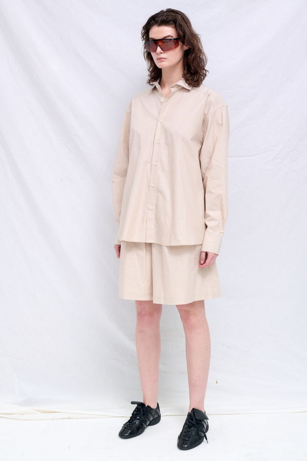 Baserange Brown Stripe Claude Shirt