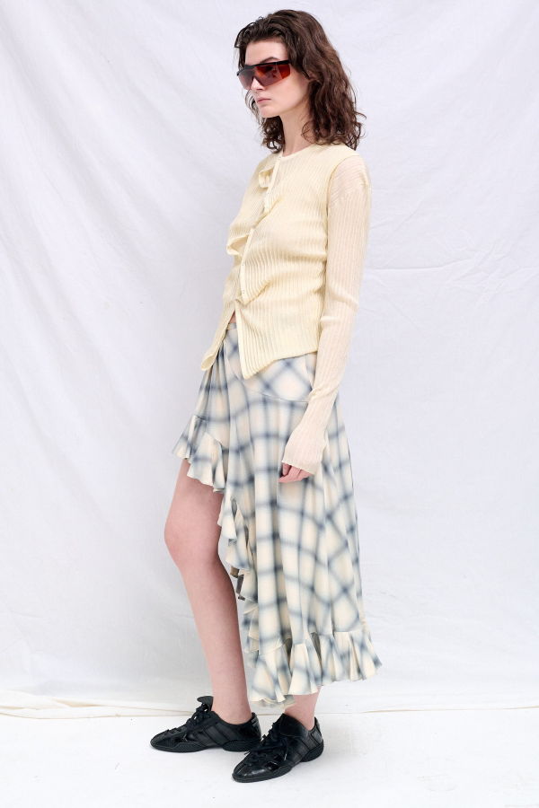Collina Strada Cloudy Plaid Flannel Florist Skirt