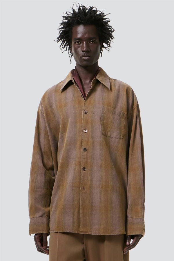 Our Legacy Dakota Flannel Check Borrowed Shirt Shirt