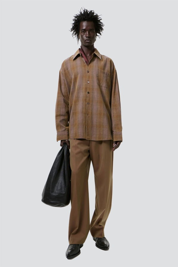 Our Legacy Dakota Flannel Check Borrowed Shirt Shirt