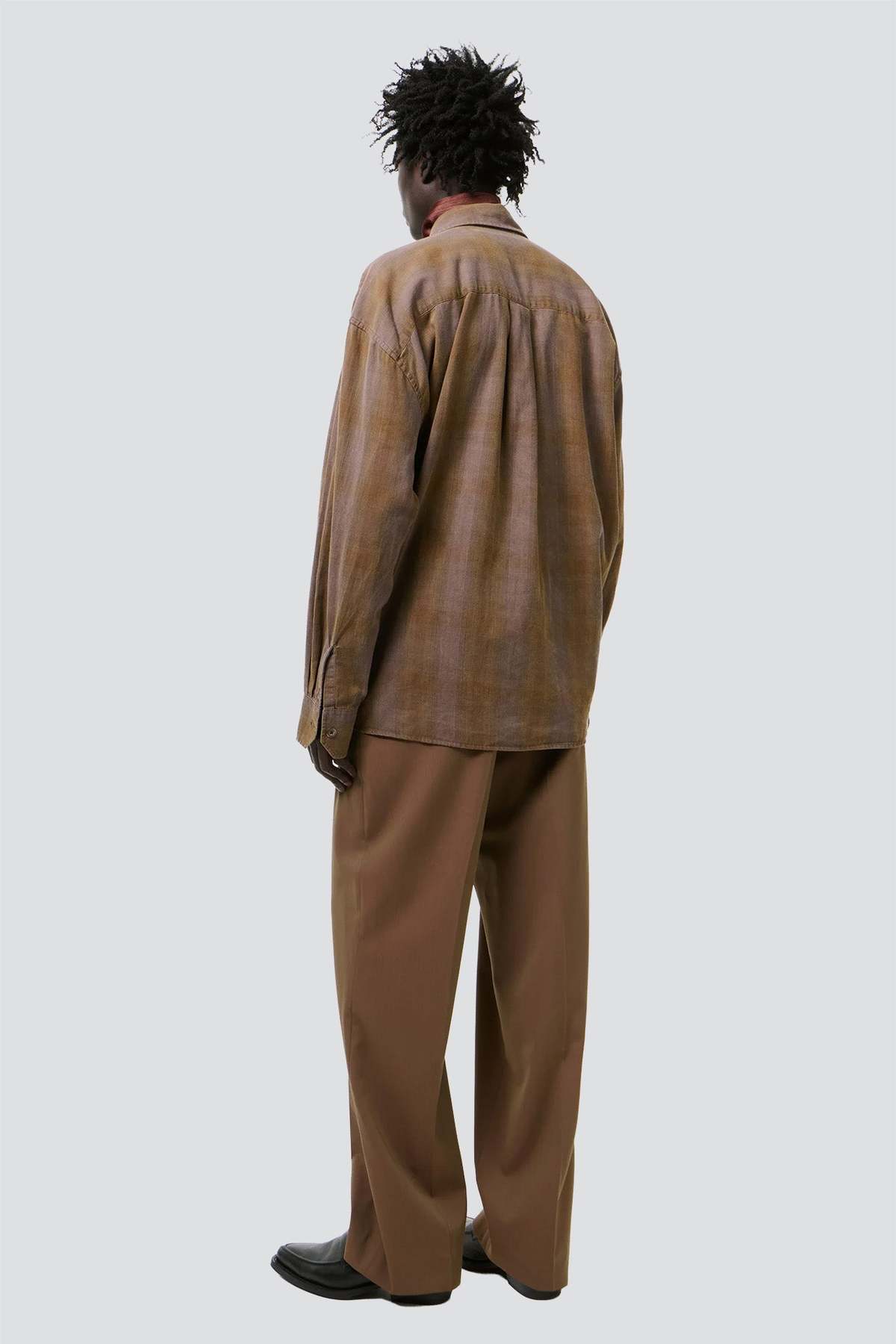 Our Legacy Dakota Flannel Check Borrowed Shirt Shirt - Image 3 of 5