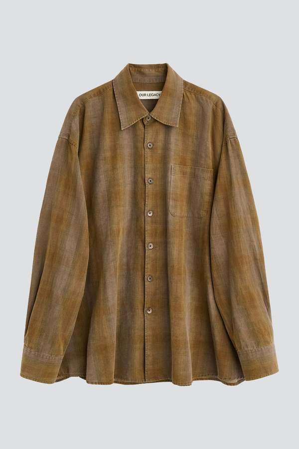 Our Legacy Dakota Flannel Check Borrowed Shirt Shirt