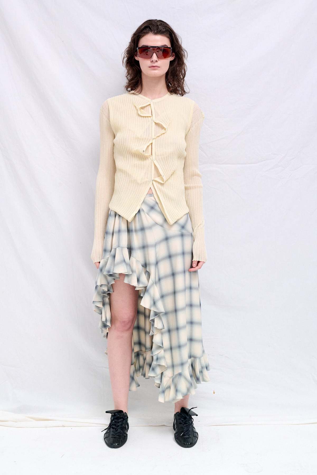 Wynn Hamlyn Ivory Double Up Rib Cardigan - Image 3 of 4