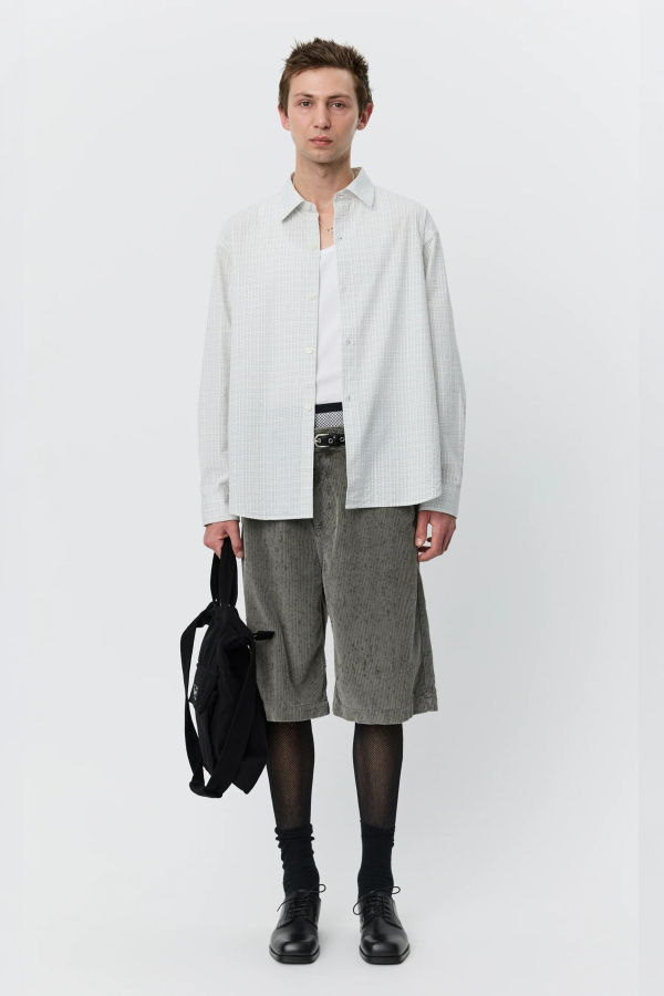 mfpen Generous Shirt - White Connection Check
