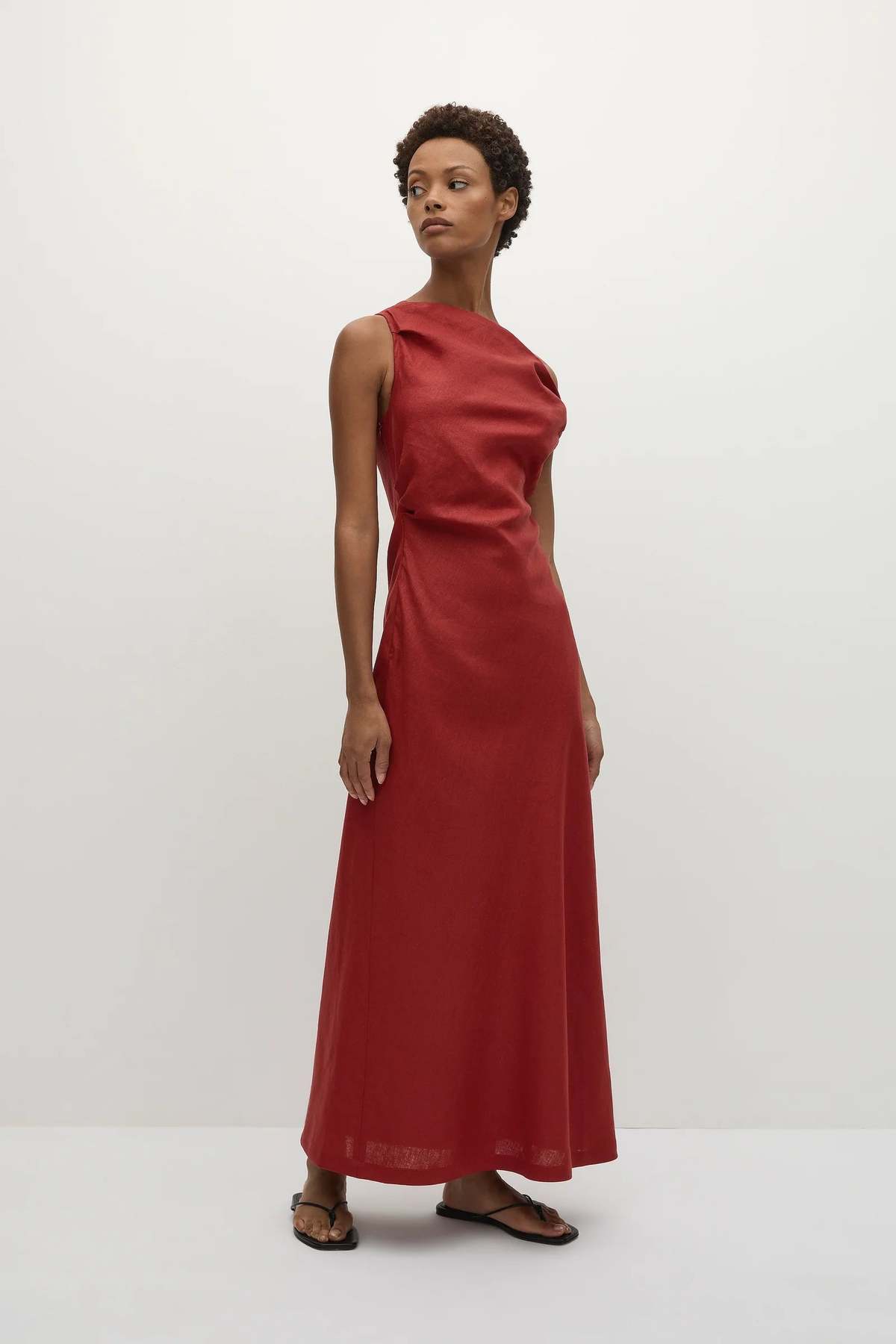 Faithfull The Brand Suis Midi Dress - Black - Image 4 of 7