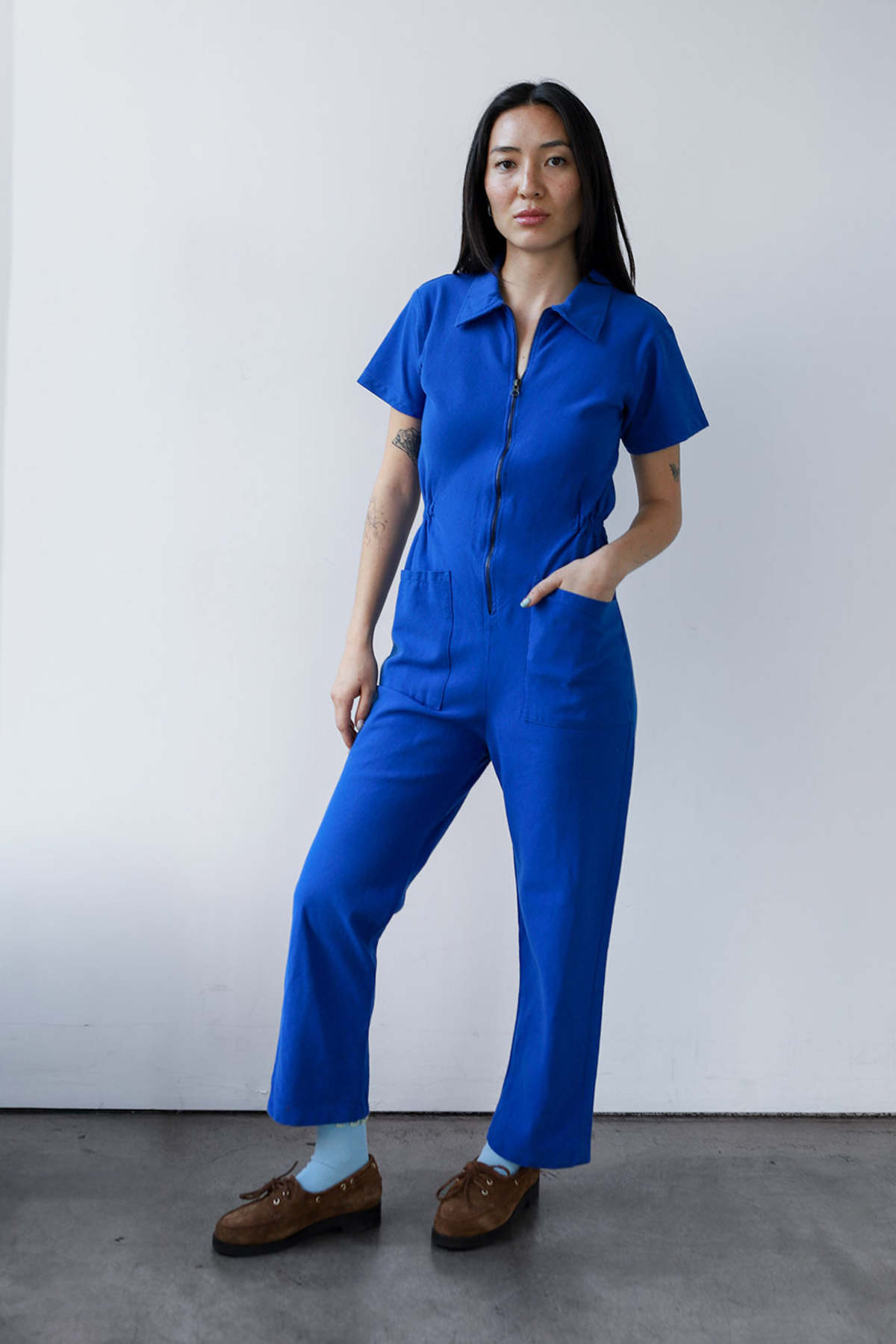 Noble Utility Suit Jumpsuit - Cobalt - Image 1 of 8