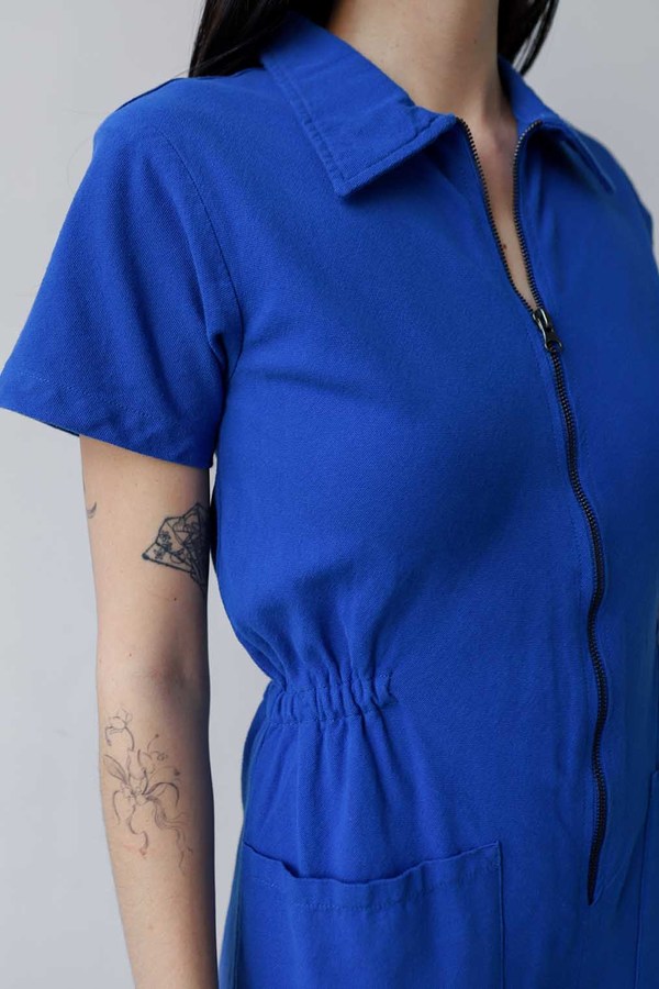 Noble Utility Suit Jumpsuit - Cobalt