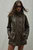 APPARIS Edie Sans Leather Parka - Deep Brown - Thumbnail 2