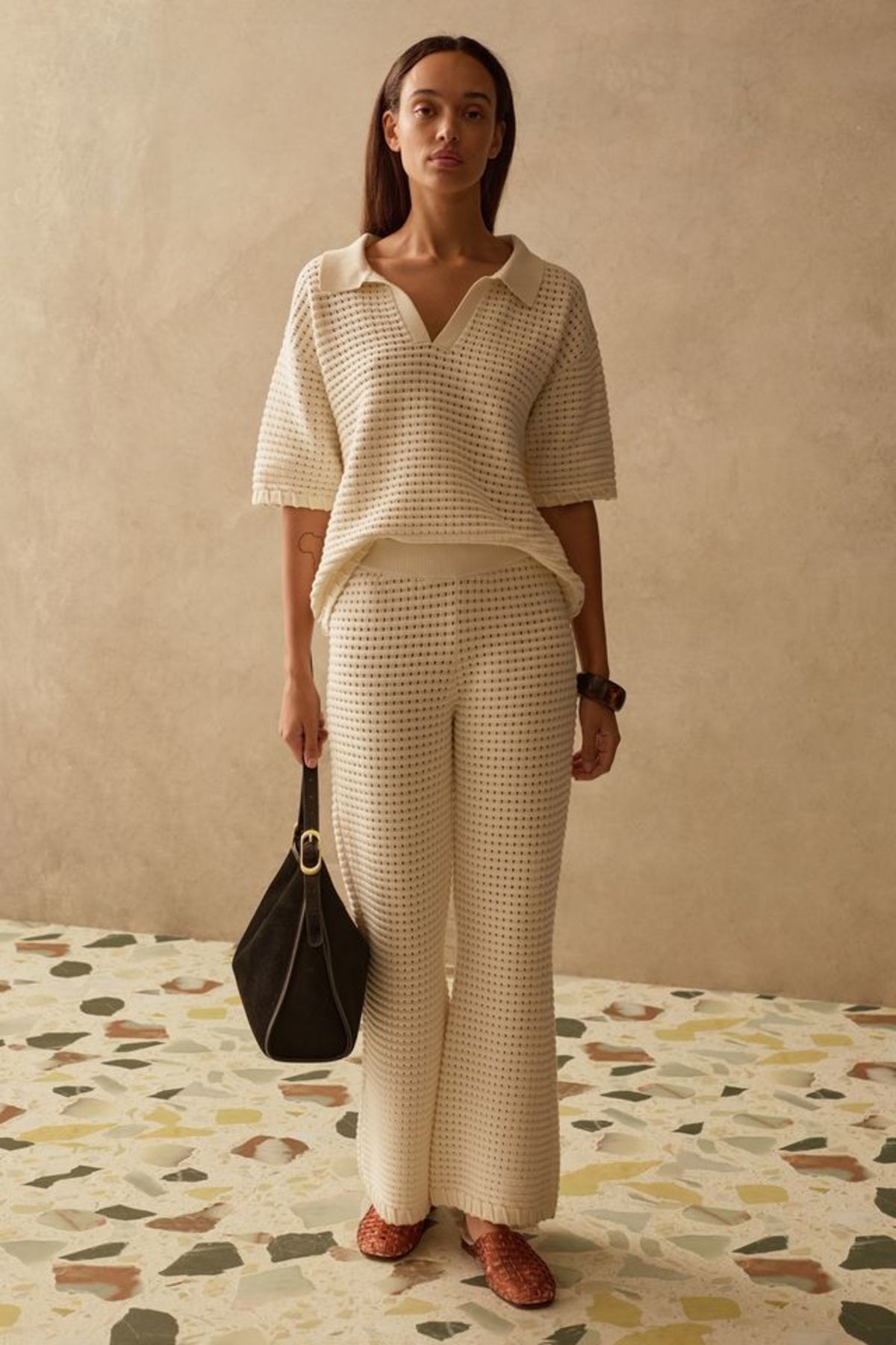 Sancia Reid Knit Pants - Dove - Image 1 of 3