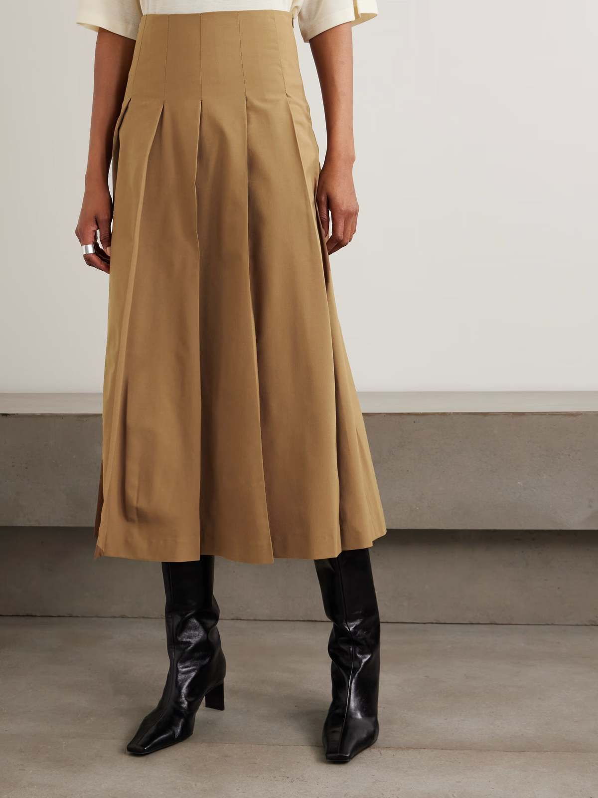 Róhe Pleated Wool Skirt - Image 1 of 4
