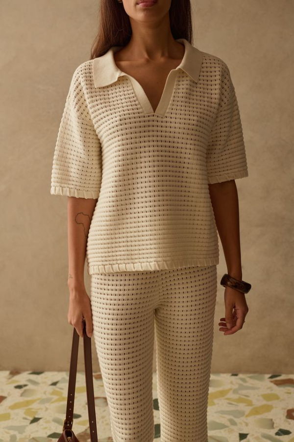 Sancia Zarni Knit Shirt - Dove