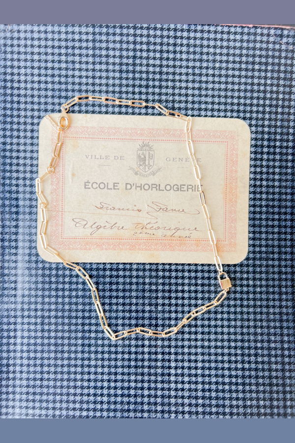 Thatch Jessa Lock 14k Gold Plated Necklace