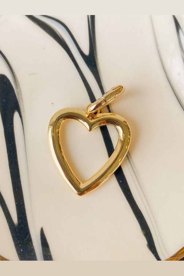 Thatch Open Heart Clip Charm