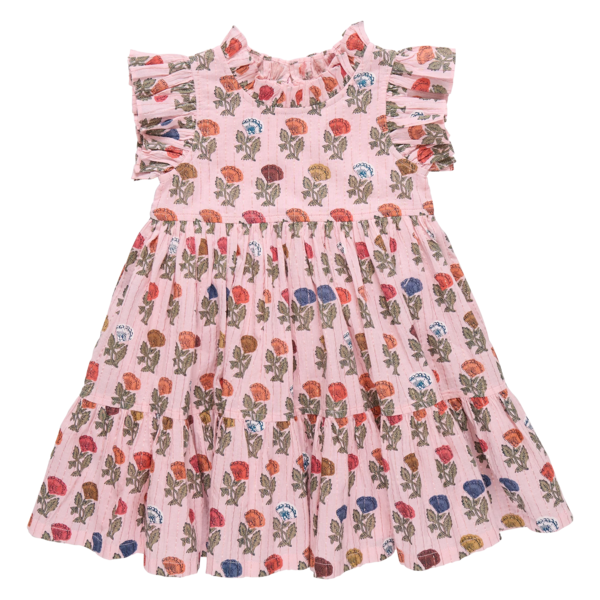 KIDS Pink Chicken Jennifer Multi Flower Drop Dress