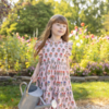 KIDS Pink Chicken Jennifer Multi Flower Drop Dress - Thumbnail 3