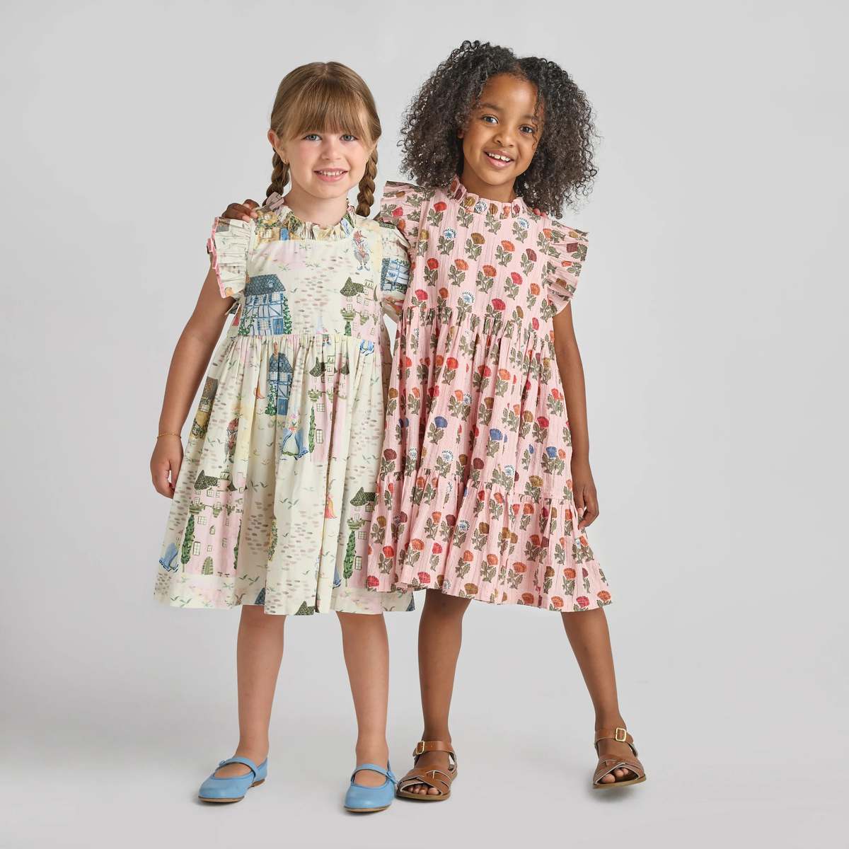 KIDS Pink Chicken Jennifer Multi Flower Drop Dress - Image 5 of 5